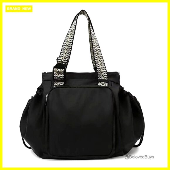 Large Capacity Nylon Tote Backpack with 15 Pockets for Travel Work Gym main image 6